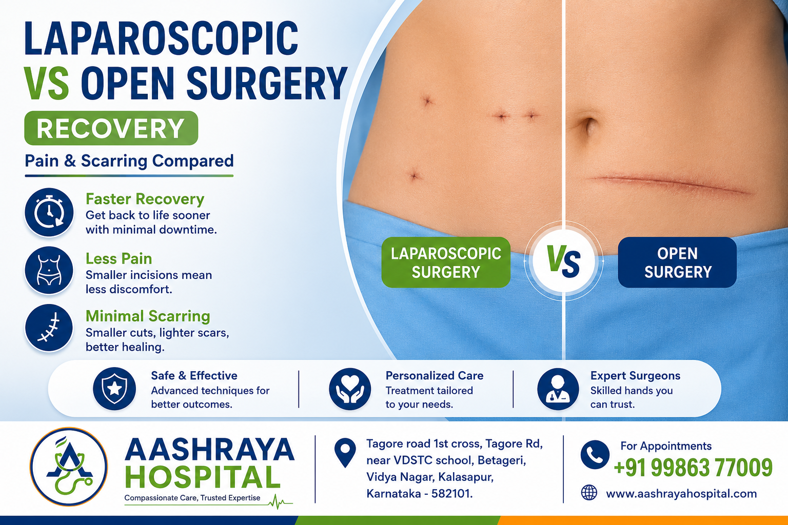 Laparoscopic vs Open Surgery Recovery: Pain & Scarring Compared
