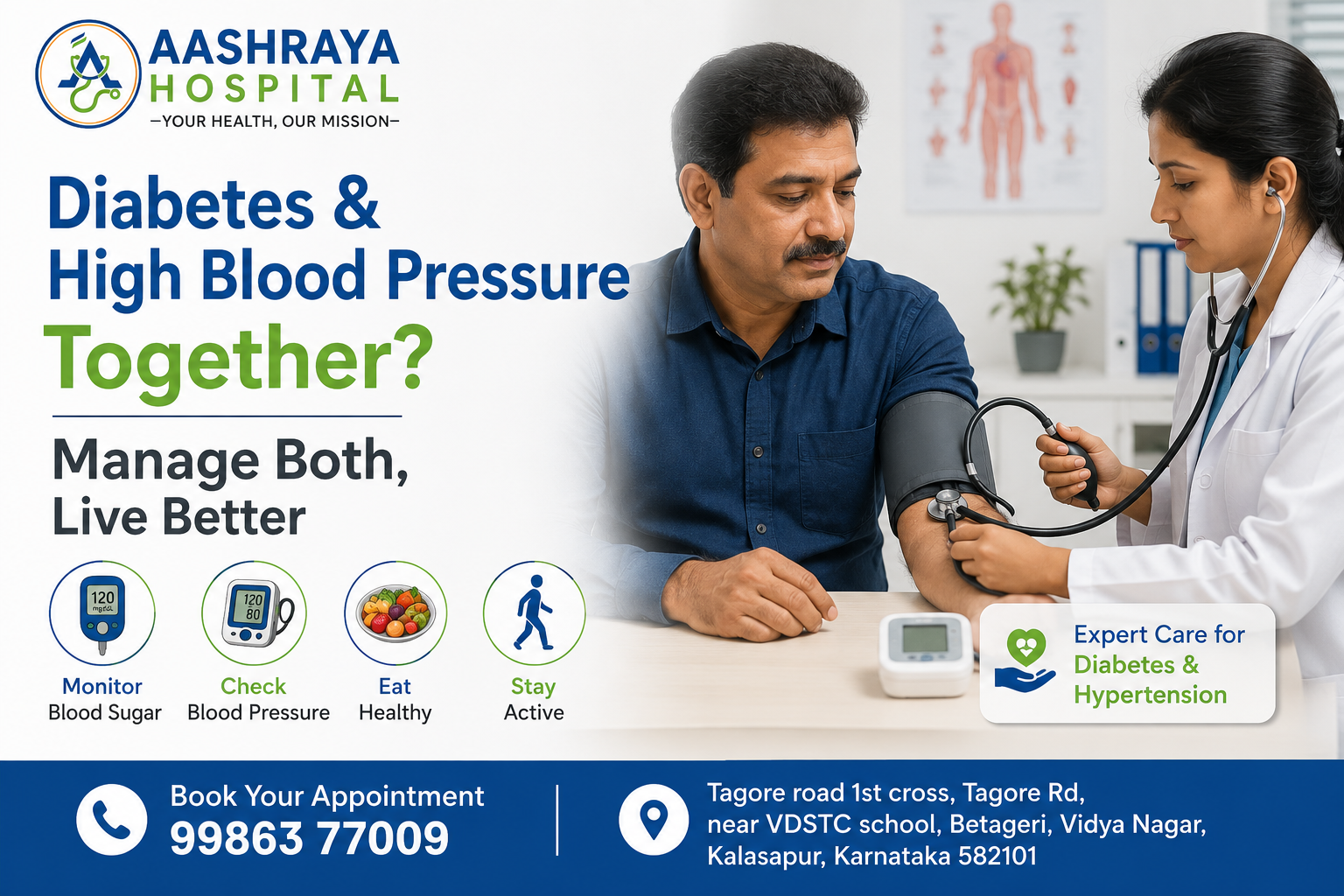 Diabetes and High Blood Pressure Together: How to Manage Both Safely