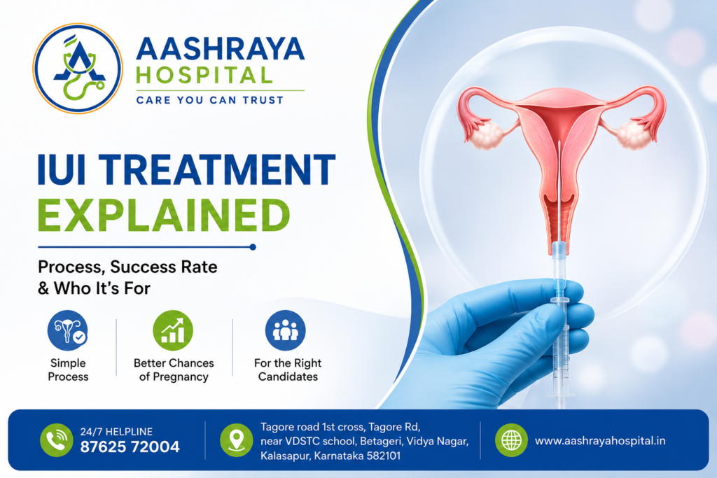 doctor explaining IUI treatment explained patient during fertility consultation