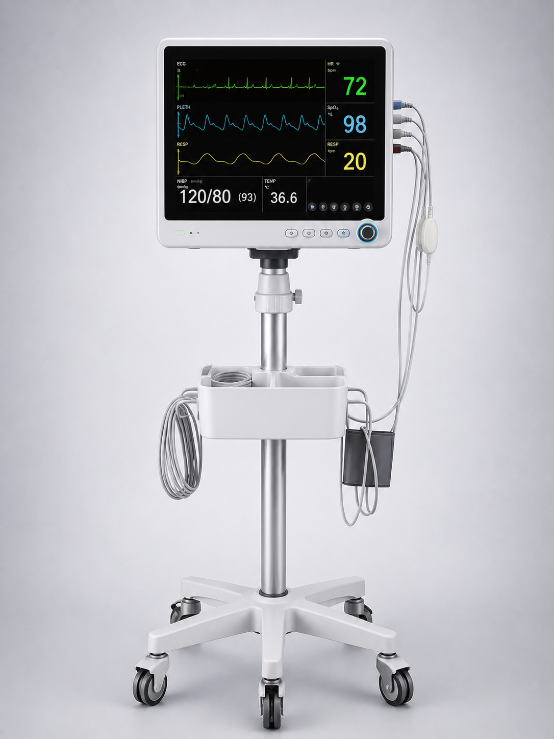 Operating theatre monitoring equipment at Aashraya Hospital