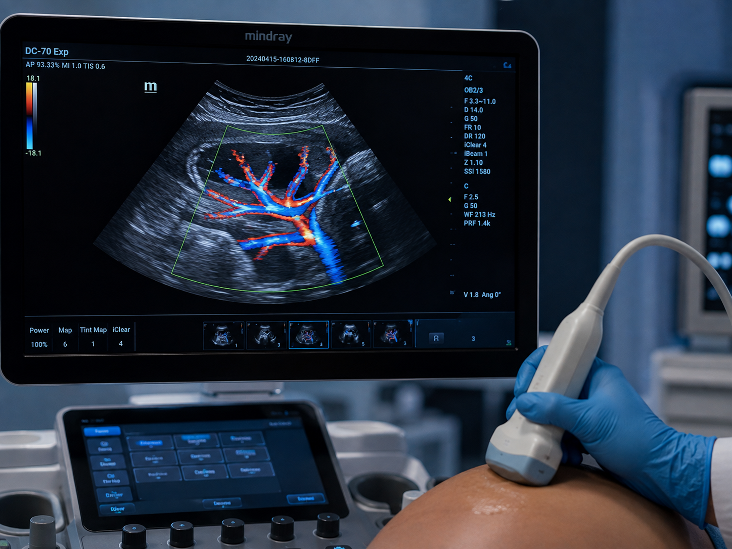 Colour Doppler ultrasound study at Aashraya Hospital