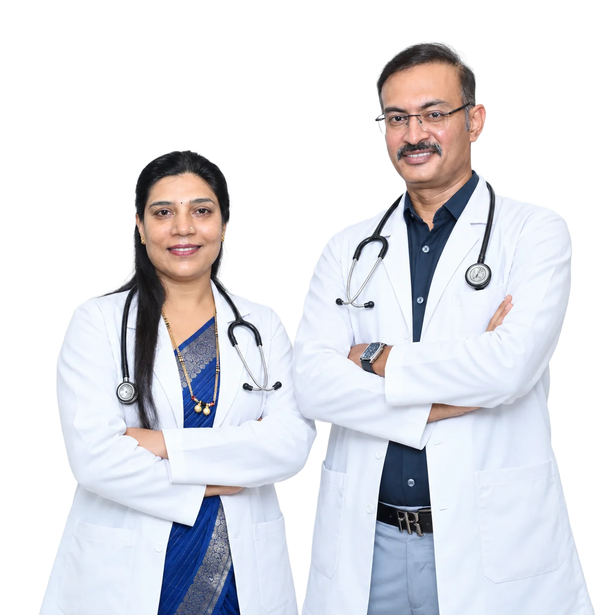 Dr. Sunitha Kuradagi and Dr. Shridhar V. Kuradagi, Founders of Aashraya Hospital